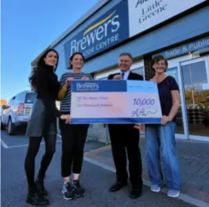 Cheque outside Brewers