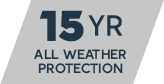 15 year all weather protection