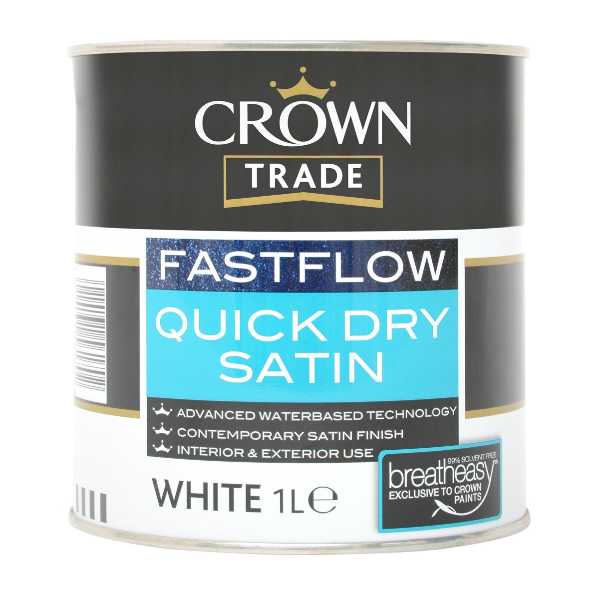 Crowmn Fast Flow Crown Trade Fastflow Quick Dry Satin White 1L