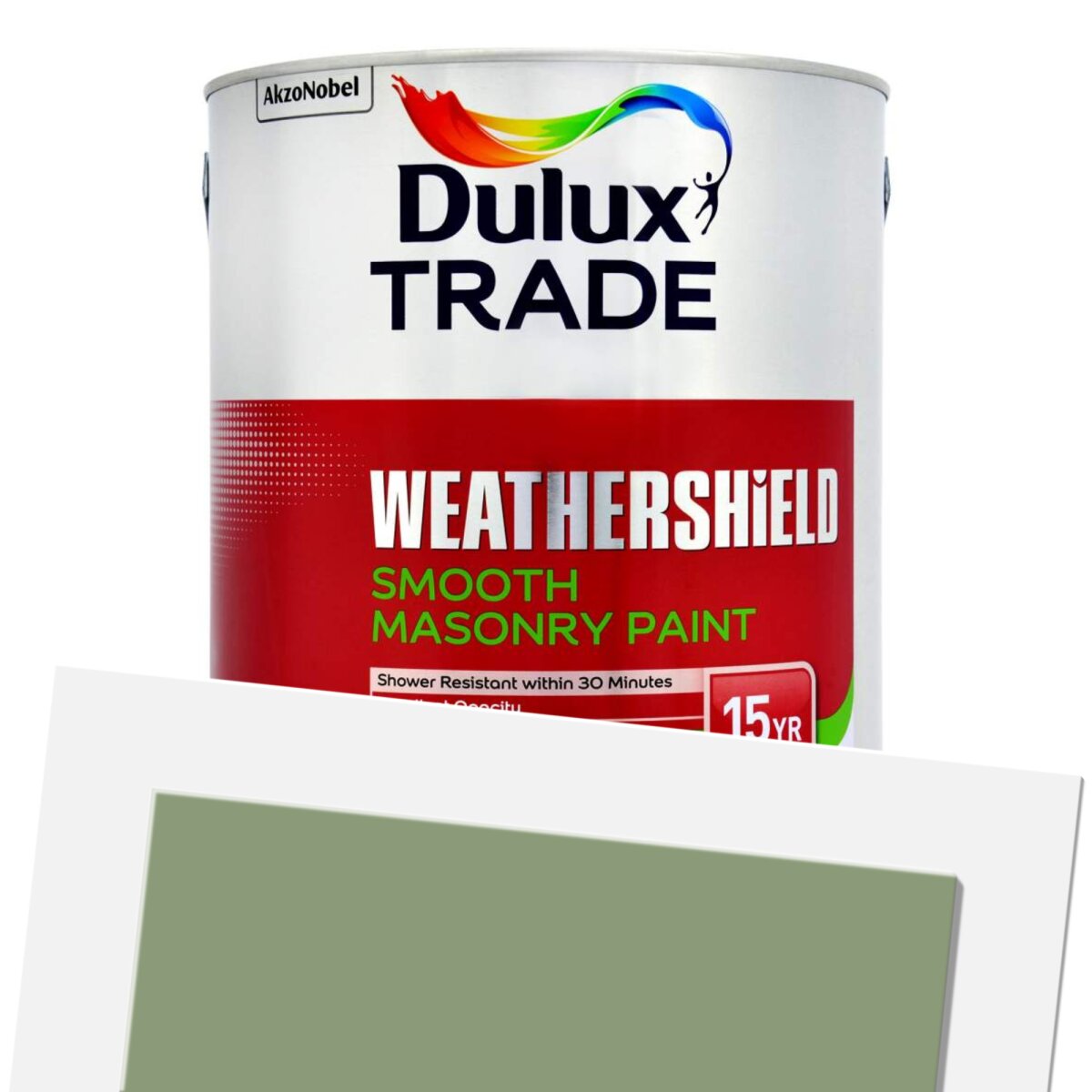 Dulux Trade Weathershield Smooth Masonry Paint (Tinted) 5L - ral-6021 ...