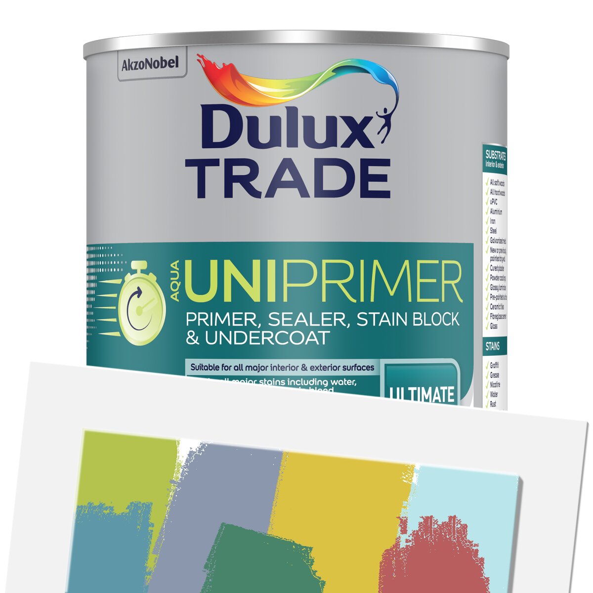 Dulux Trade Aqua Uniprimer (Tinted) 1L - rococo-blue - Brewers ...