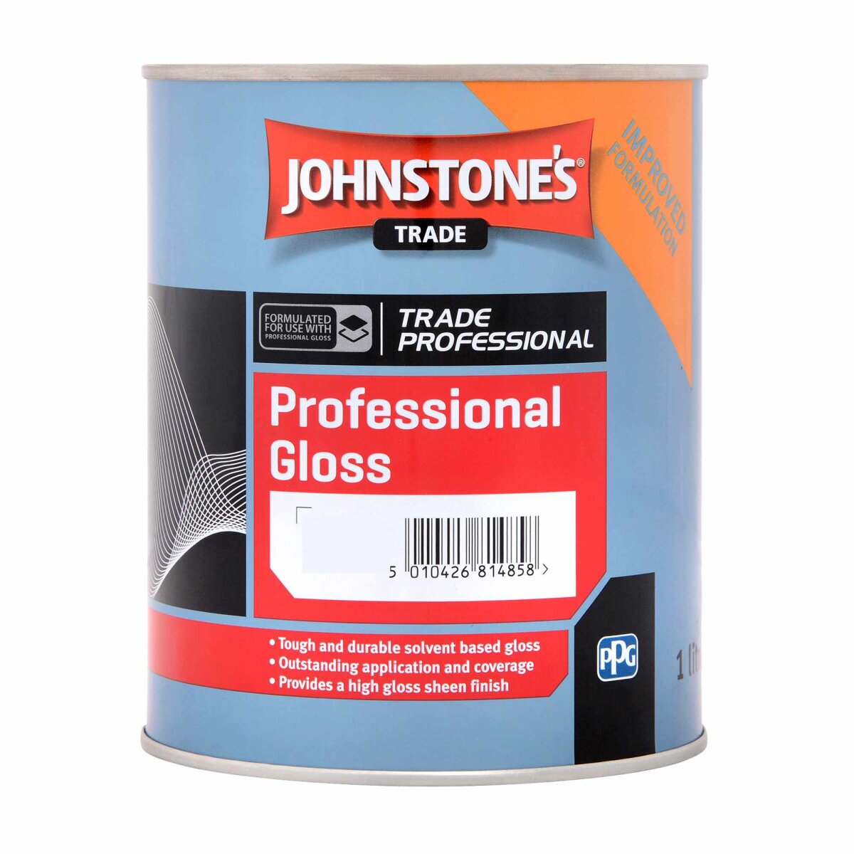 Johnstones Trade - Professional Gloss Black (Ready Mixed) 1L