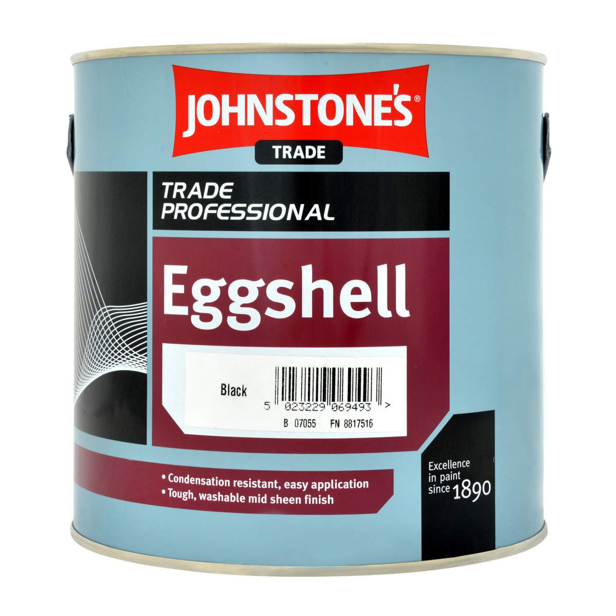 Johnstones Trade - Eggshell Black (Ready Mixed) 2.5L