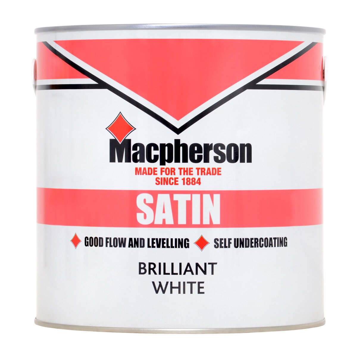 Macpherson Satin Paint - Brilliant White - 1L