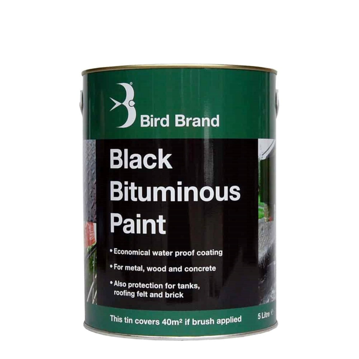 Bird Brand Paint Bituminous Black 5lt WP1442