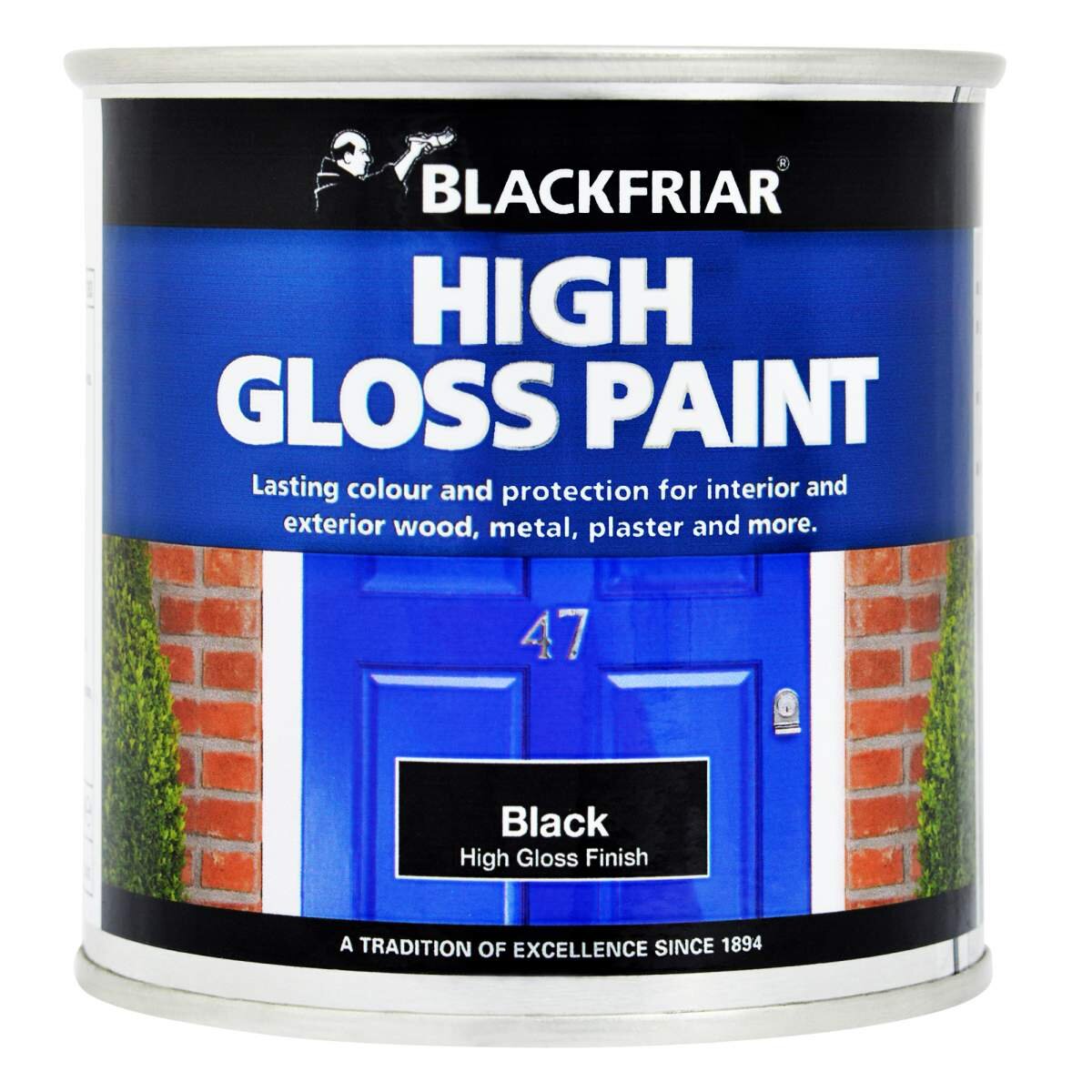 Blackfriar - High Gloss Paint Black (Ready Mixed) 250ML