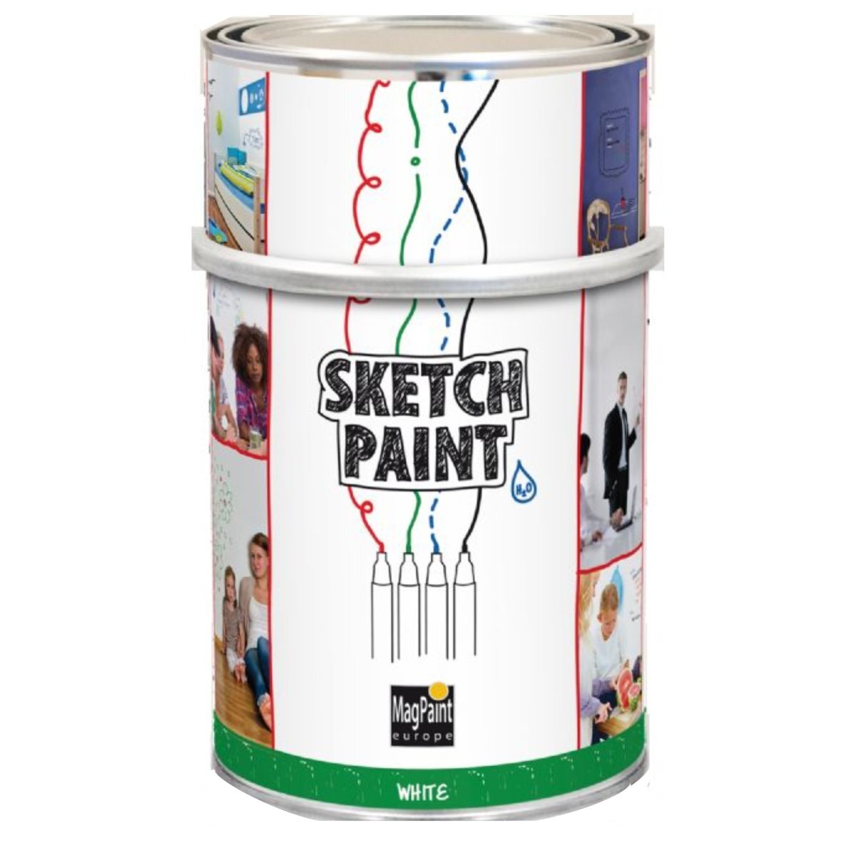 MagnaMuros - Sketch Paint Gloss White 1L
