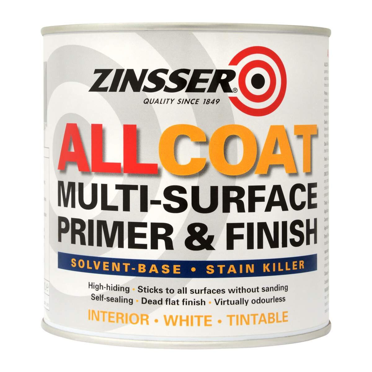 Zinsser - AllCoat Multi-Surface Primer & Finish Solvent-Based White 1L