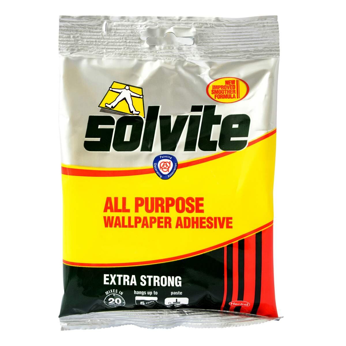 Solvite Extra Strong All Purpose Wallpaper Adhesive Sachet 5 roll