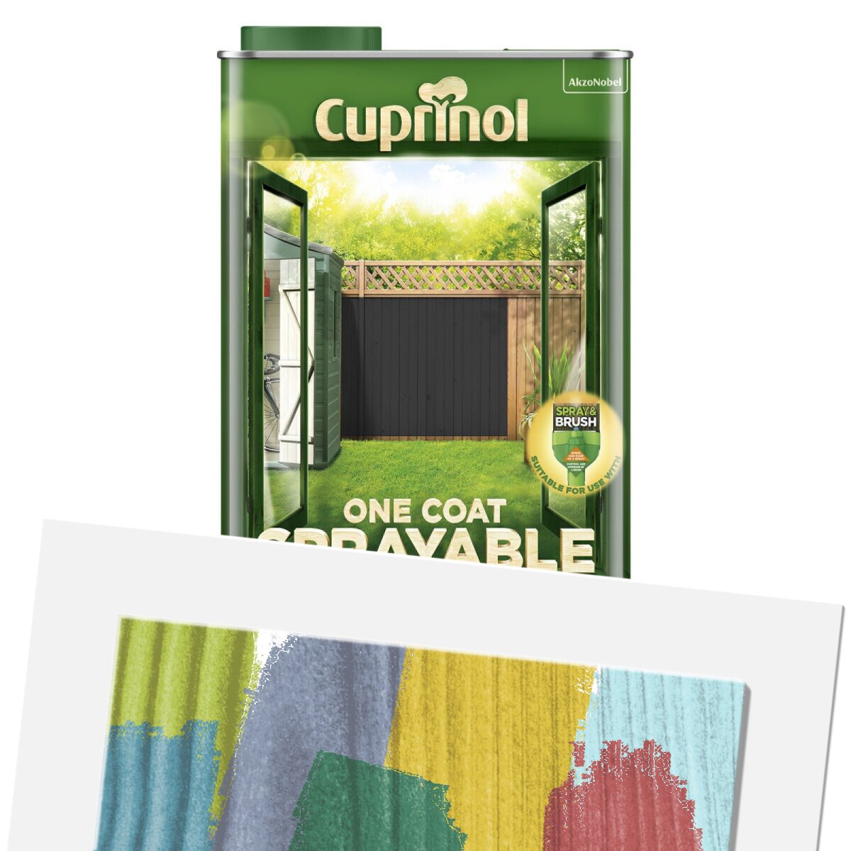 Cuprinol 5355974 One Coat Sprayable Fence Treatment Rich Cedar 5 litre