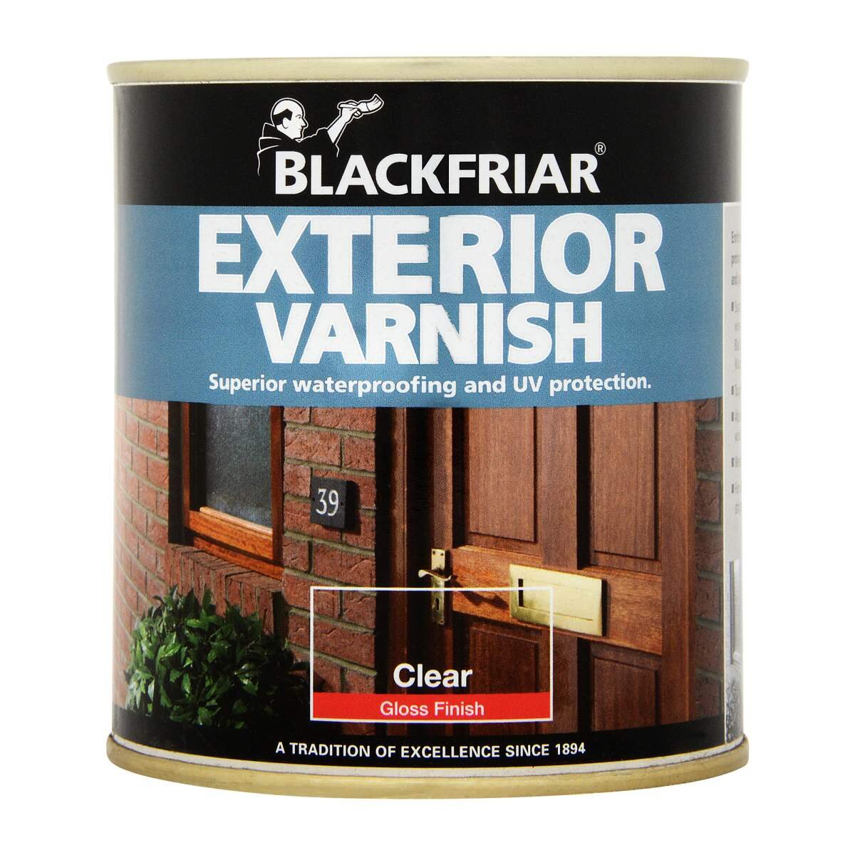 Blackfriar BF0090001E1 Exterior Varnish UV66 Clear Gloss 500ml