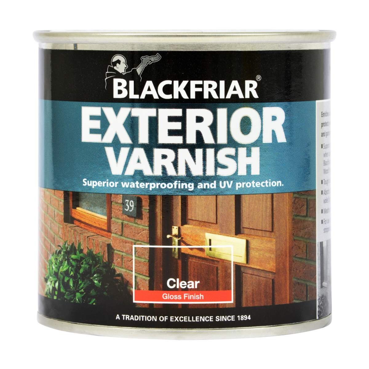 Blackfriar BF0090001F1 Exterior Varnish UV66 Clear Gloss 250ml