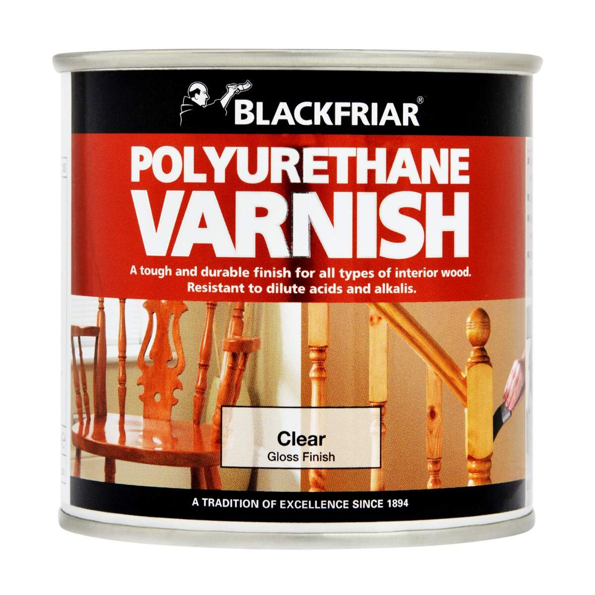 Blackfriar BF0230001F1 Polyurethane Varnish P99 Clear Gloss 250ml