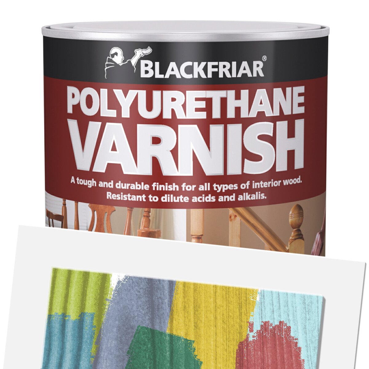 Blackfriar Polyurethane Coloured Varnish Gloss Antique Pine 250ml BF0250001F1