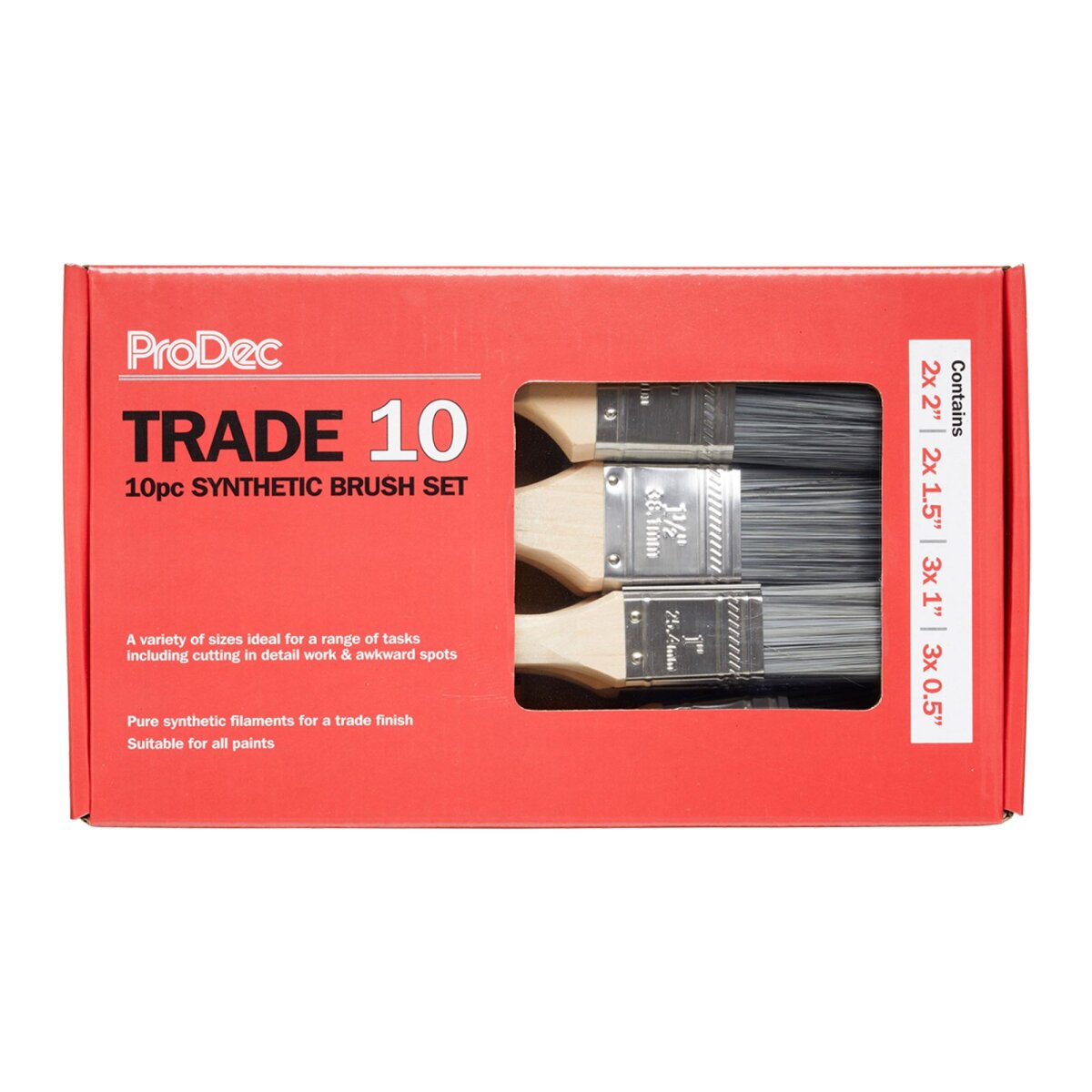 Pro Dec Table ProDec Synthetic Brush Set (Pack of 10)