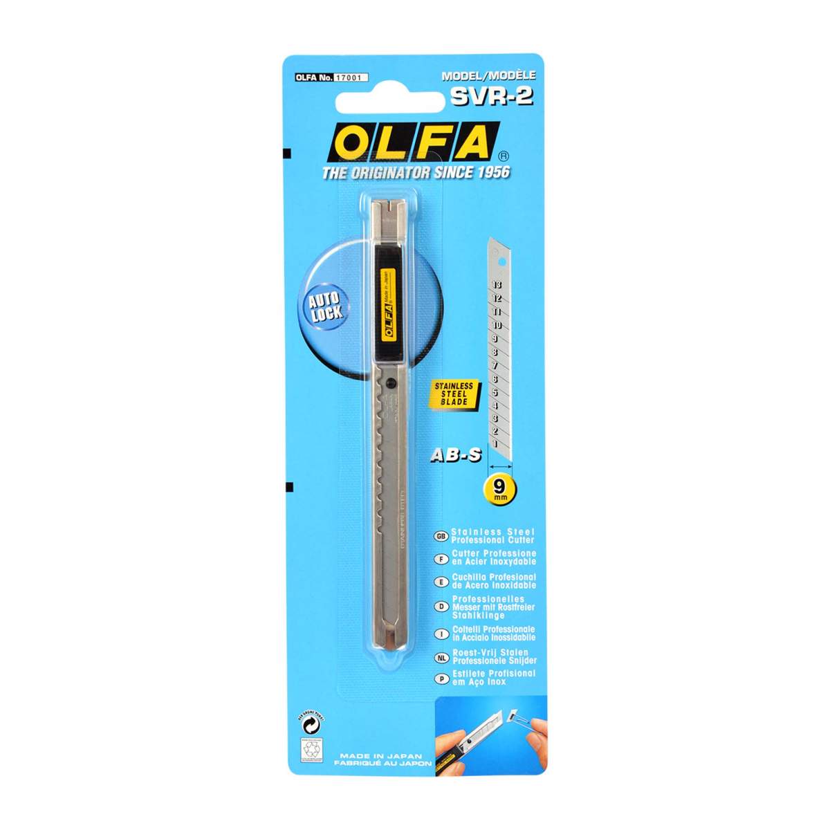 Olfa Slimline S/S Snap Knife Pocket Clip