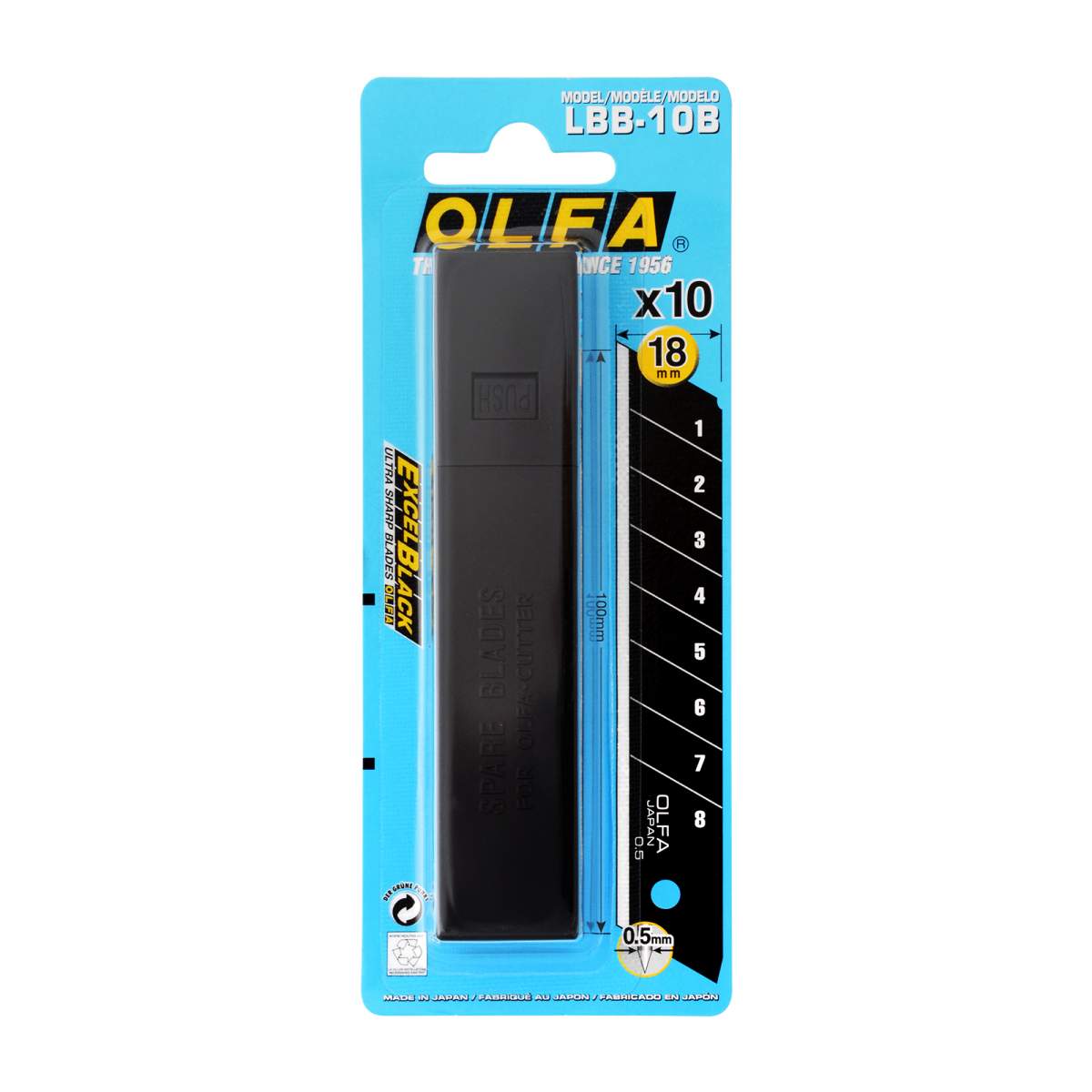 Olfa Excel Black Ul Sharp Blade Pack of 10