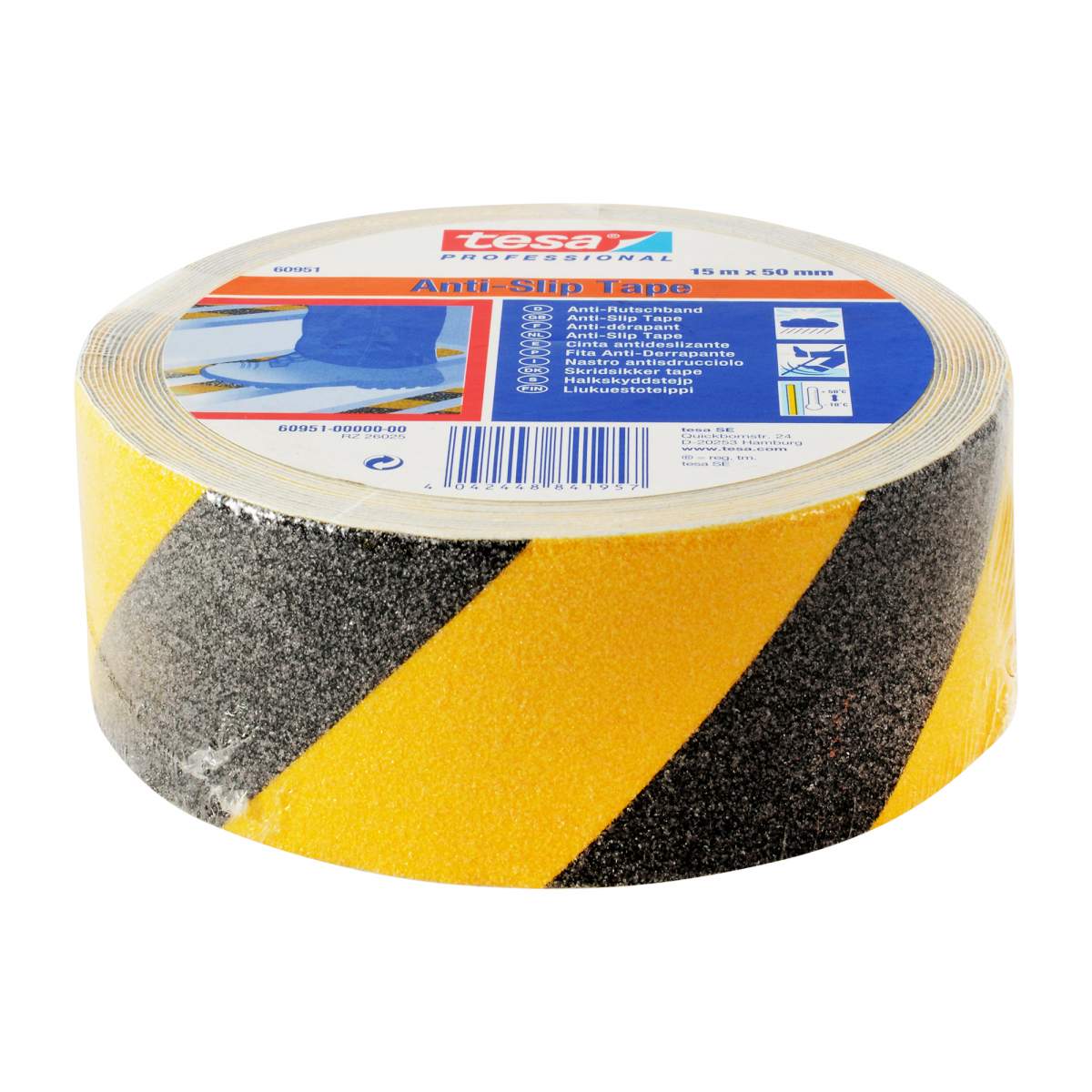 Tesa Anti Slip Tape Black/Yellow
