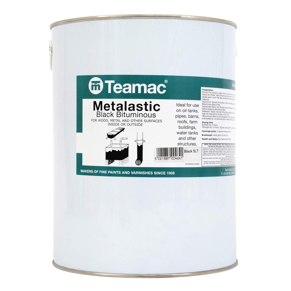 Teamac Metalastic Bituminous Black