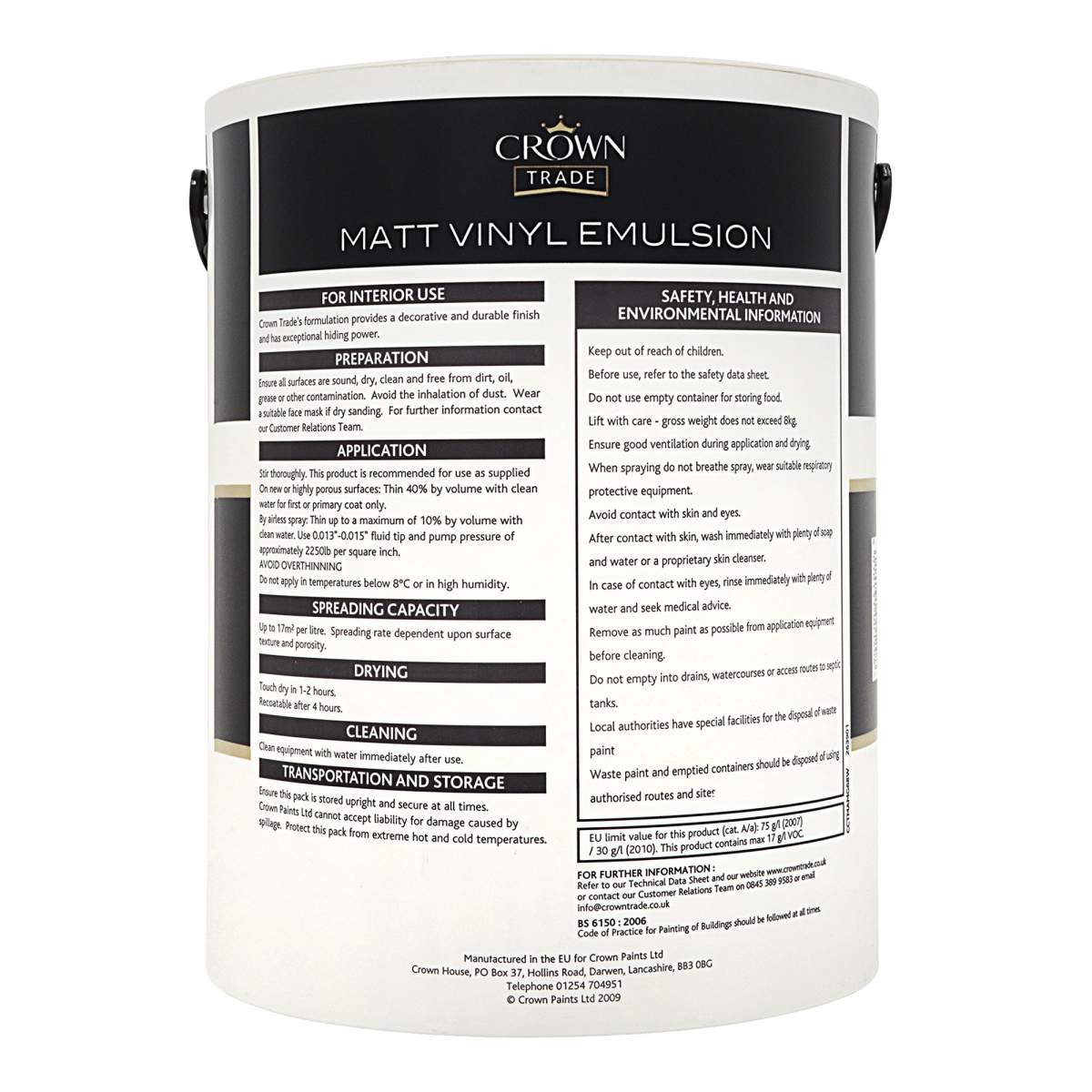 Crown Trade Matt Vinyl Magnolia