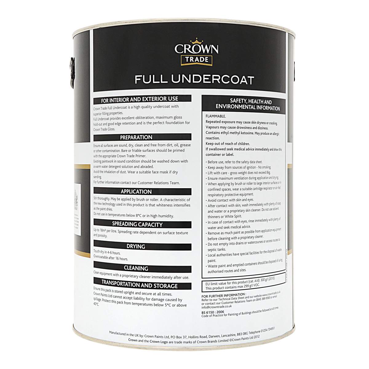 Crown Trade Full Undercoat White