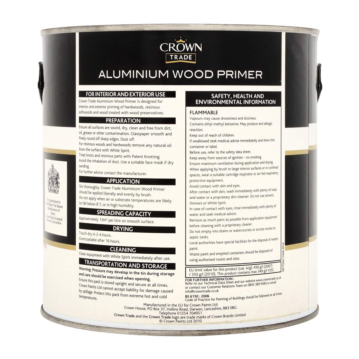 Crown Trade Aluminium Wood Primer Grey