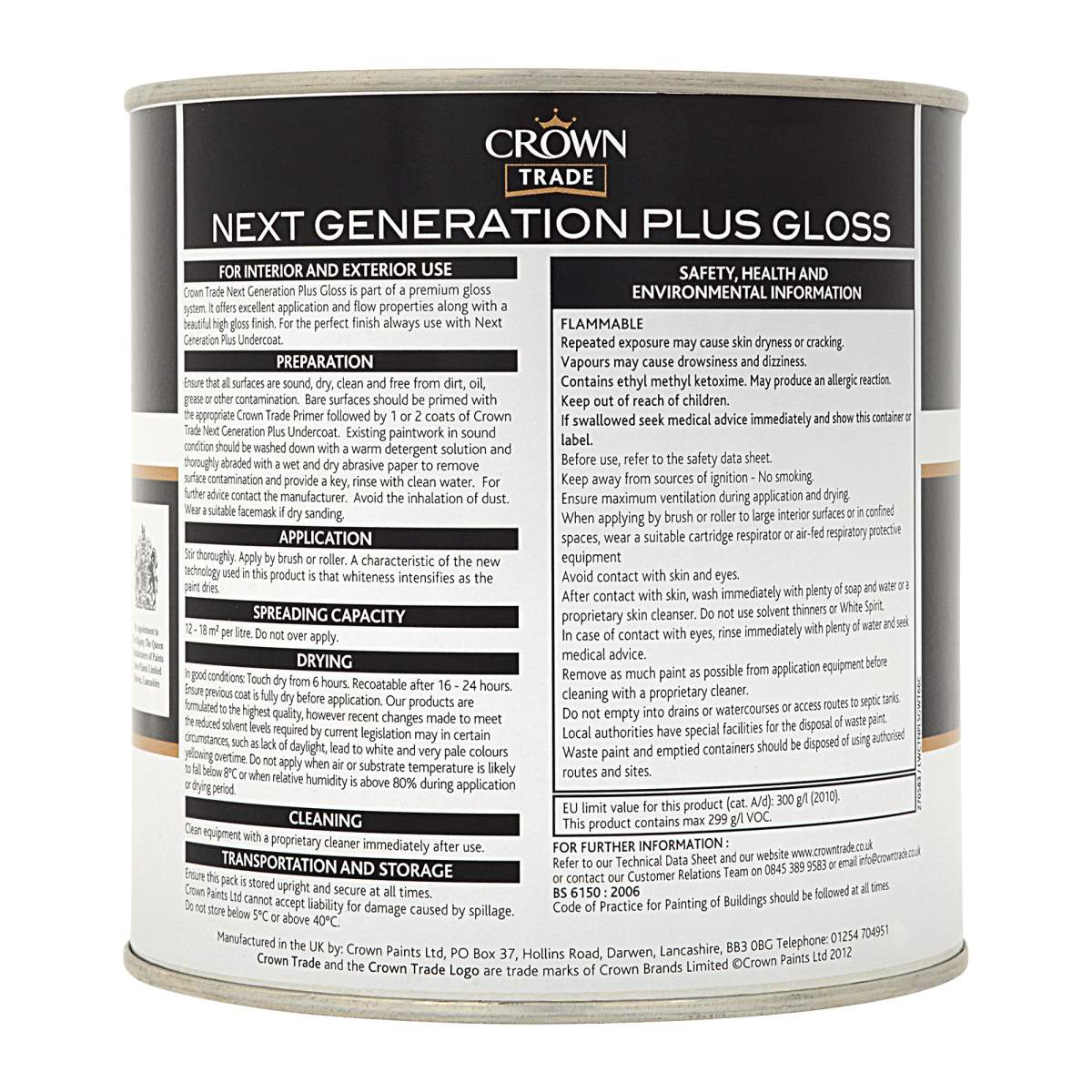 Crown Trade Next Generation Plus Gloss White