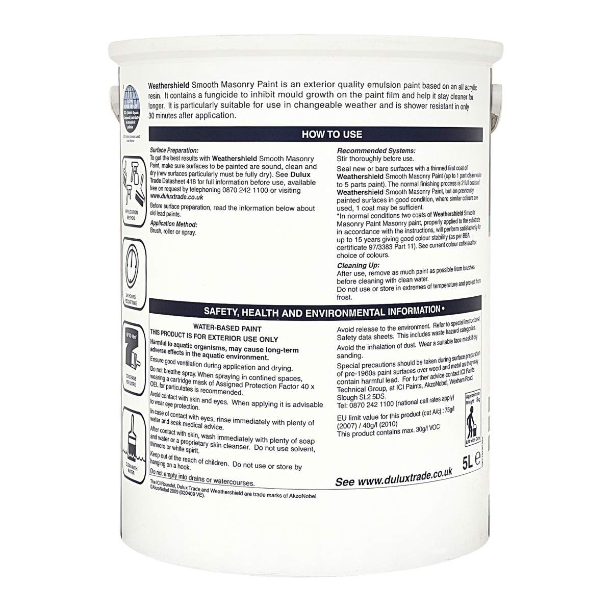 Dulux Trade Weathershield Smooth Pure Brilliant White