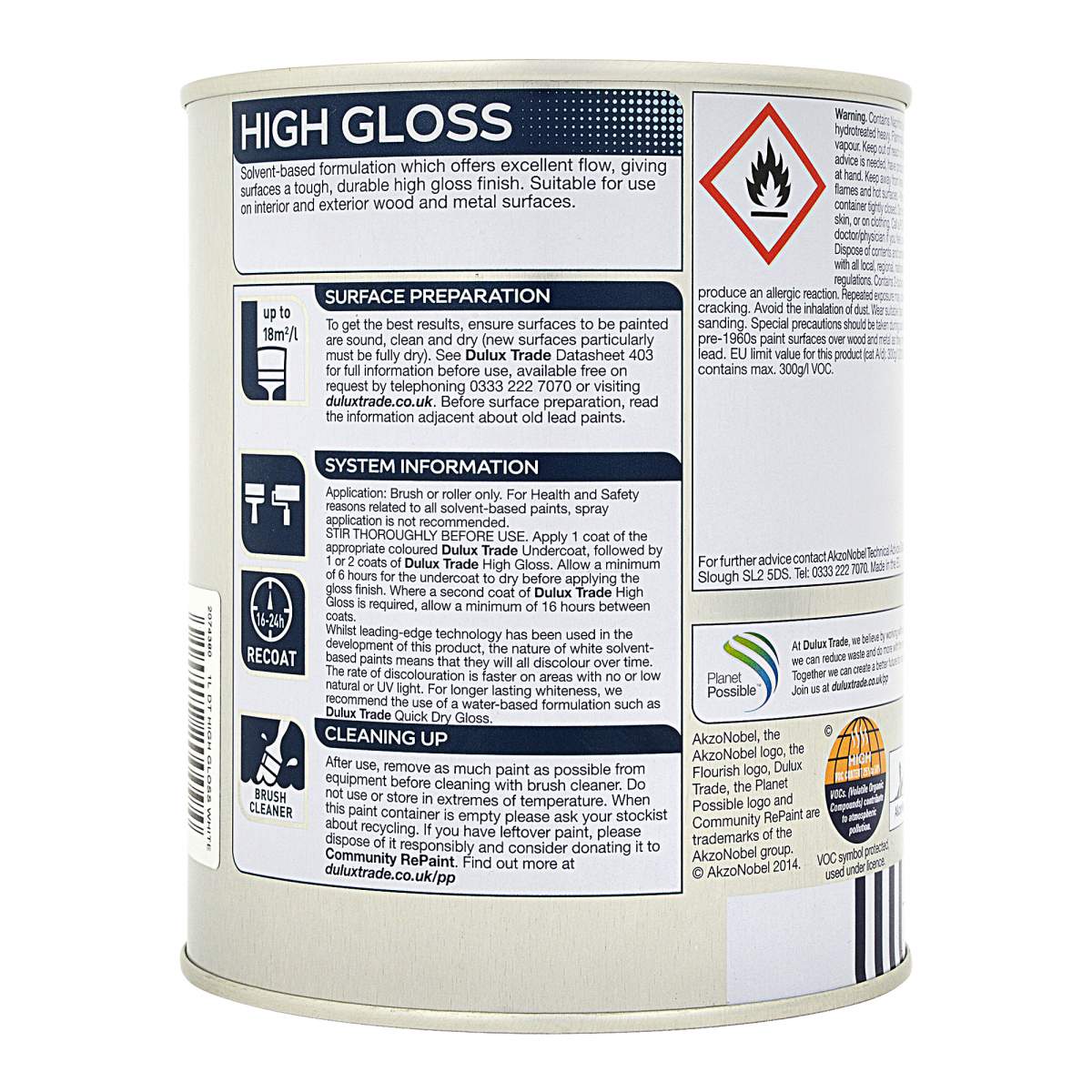 Dulux Trade High Gloss White