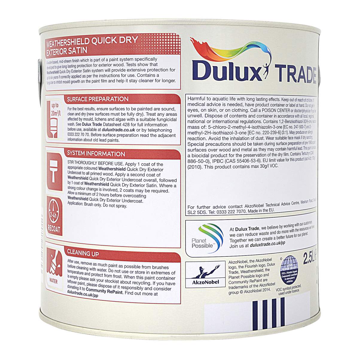 Dulux Trade Weathershield Exterior Quick Drying Satin Pure Brilliant White