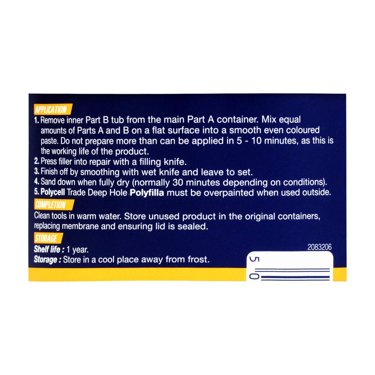 Polycell Trade Deep Hole