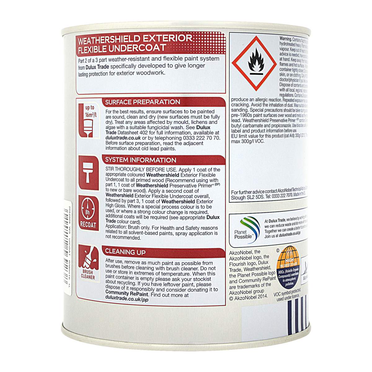Dulux Trade Weathershield Exterior Undercoat Pure Brilliant White