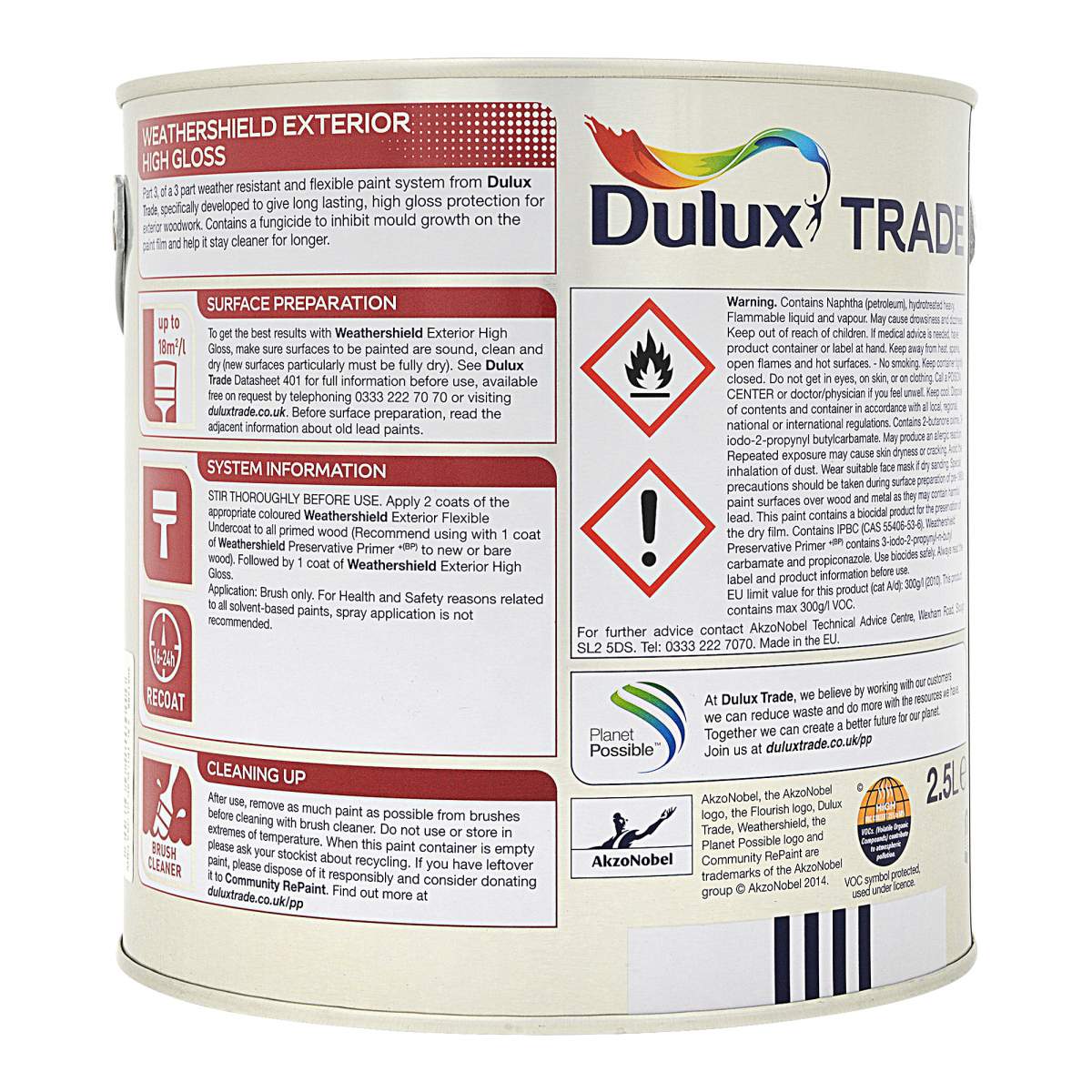 Dulux Trade Weathershield Exterior High Gloss Pure Brilliant White