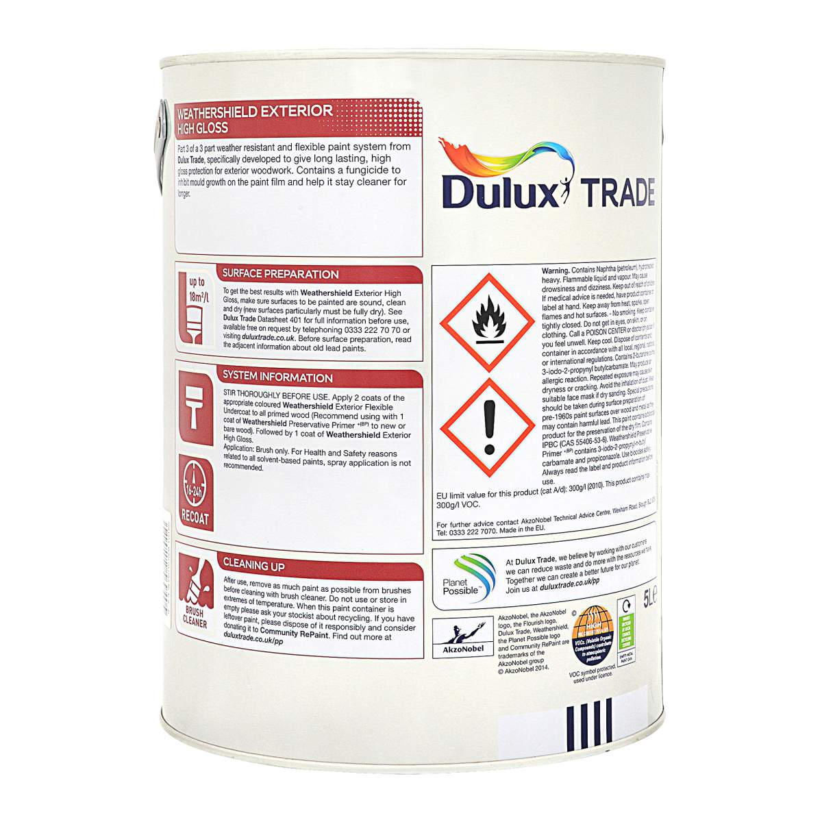 Dulux Trade Weathershield Exterior High Gloss Black