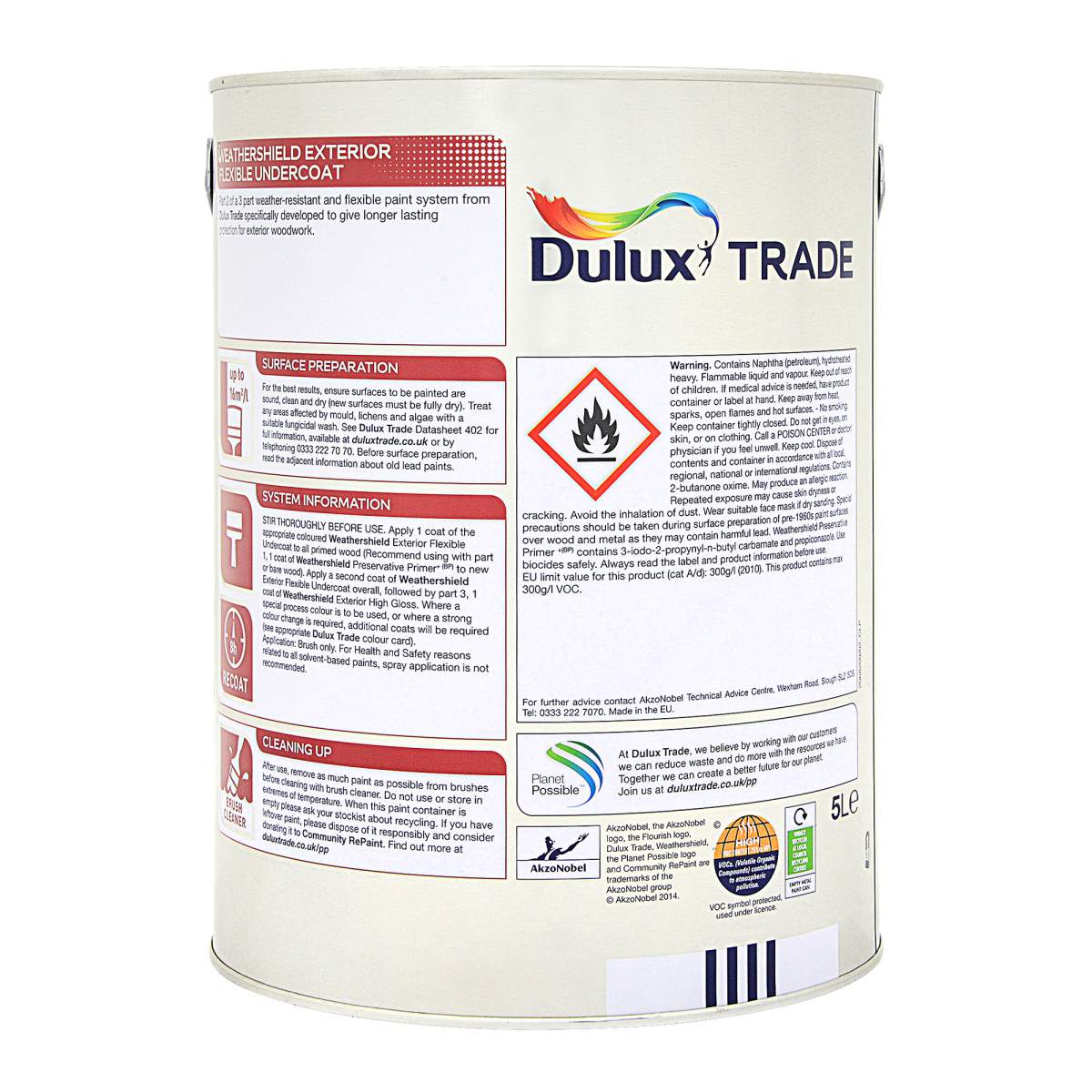 Dulux Trade Weathershield Exterior Undercoat Pure Brilliant White