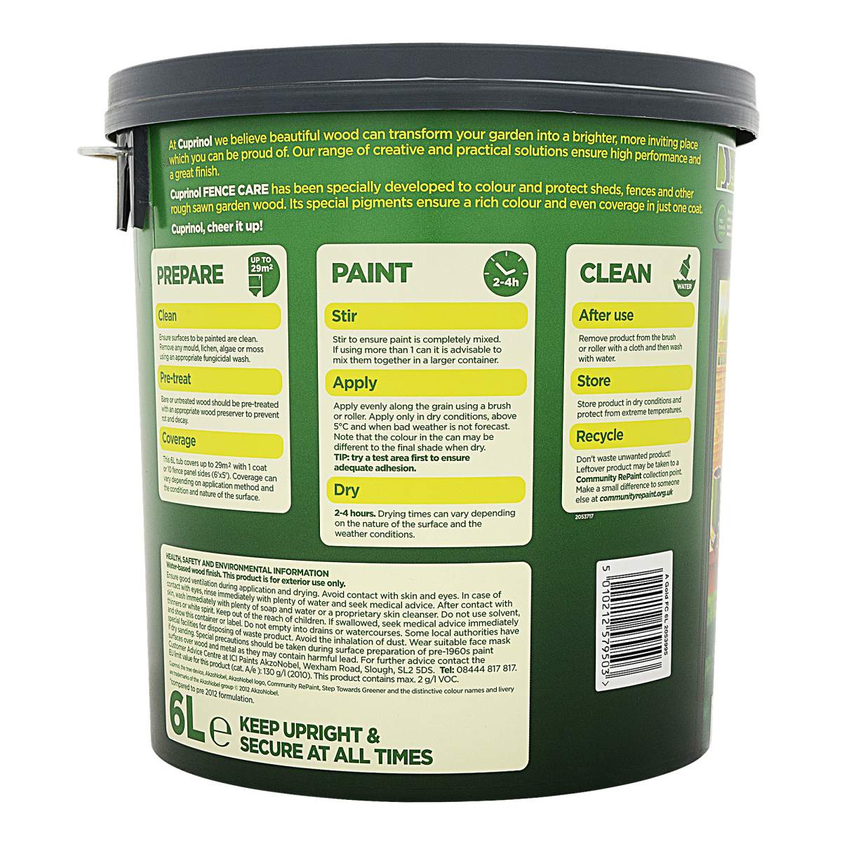 Cuprinol Less Mess Fence Care Matt Autumn Gold