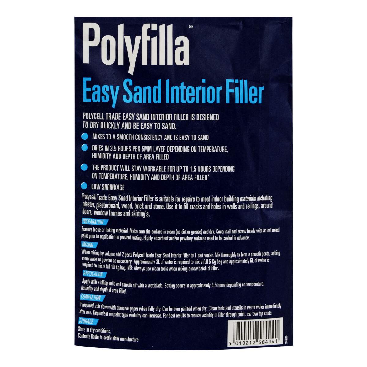 Polycell Trade Easy Sand Interior Filler