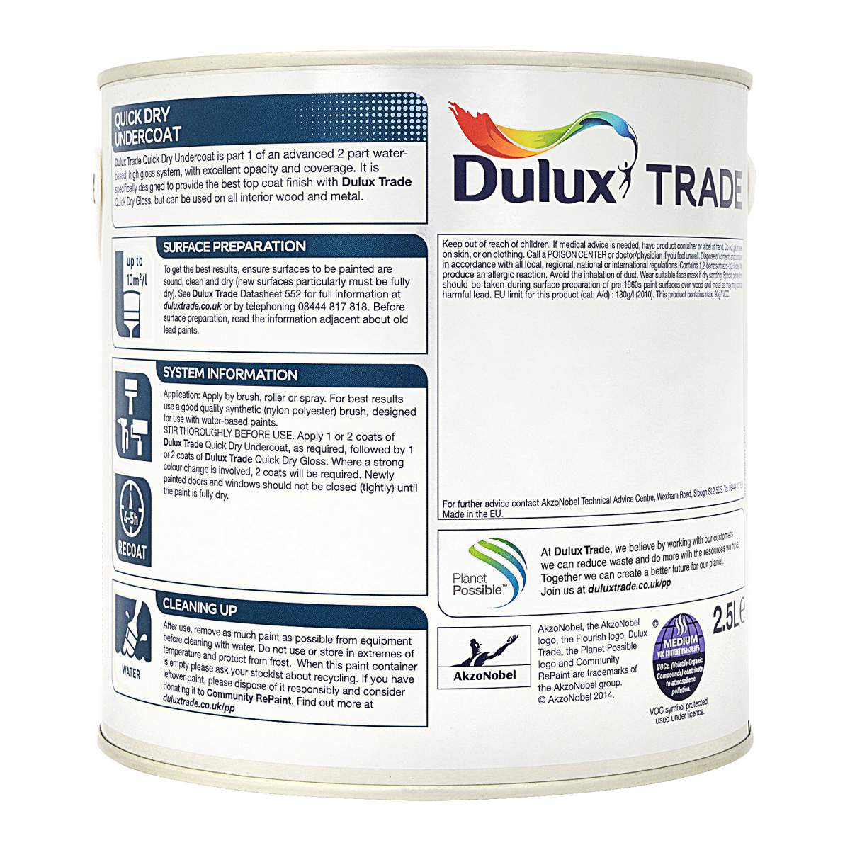 Dulux Trade Quick Dry Undercoat White