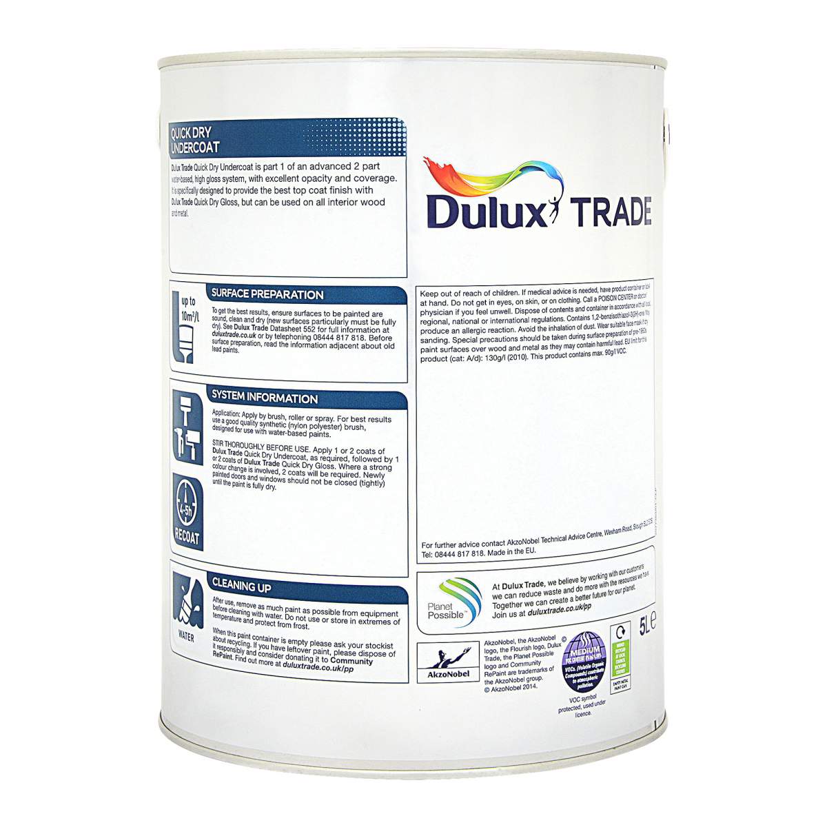 Dulux Trade Quick Dry Undercoat White