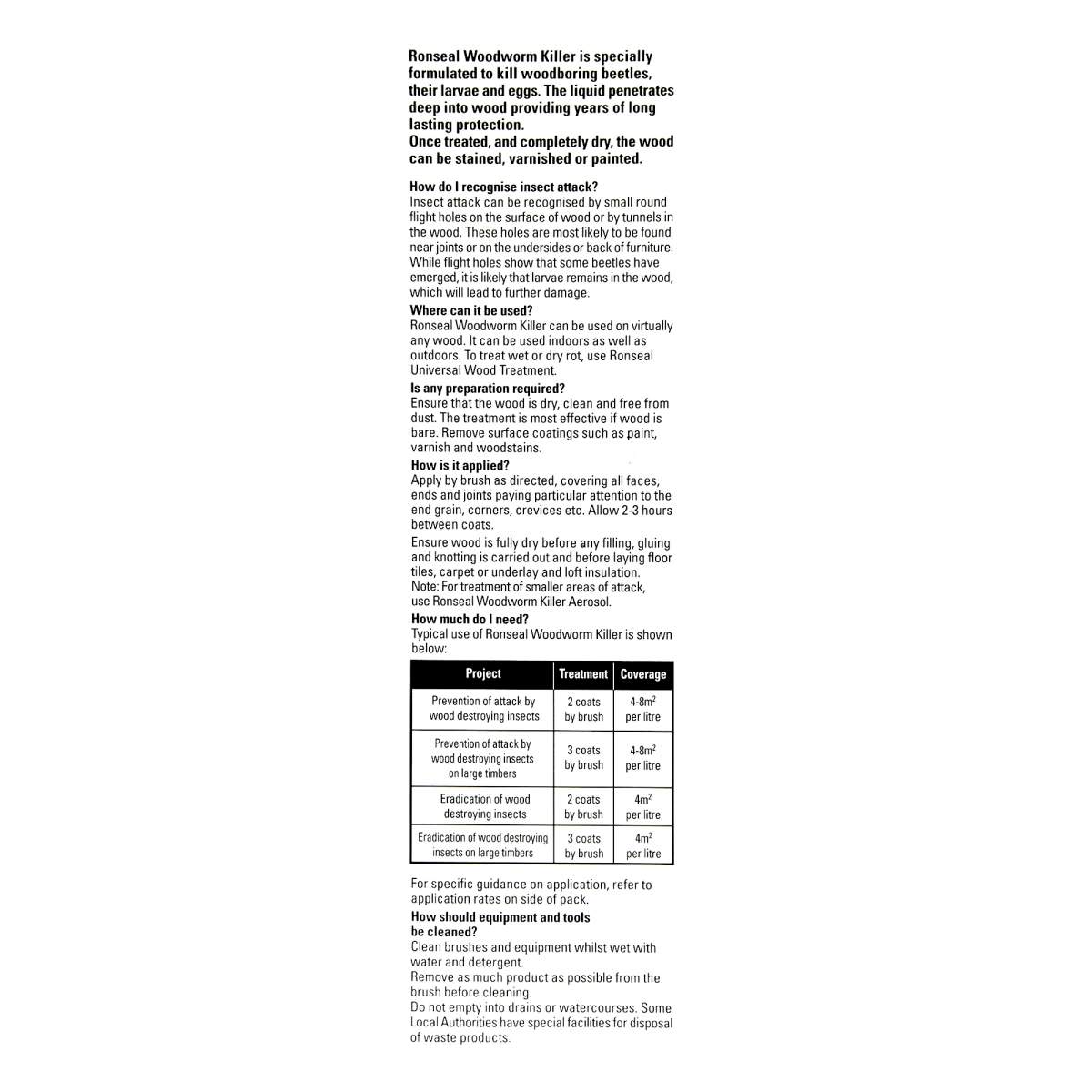 Ronseal Woodworm Killer