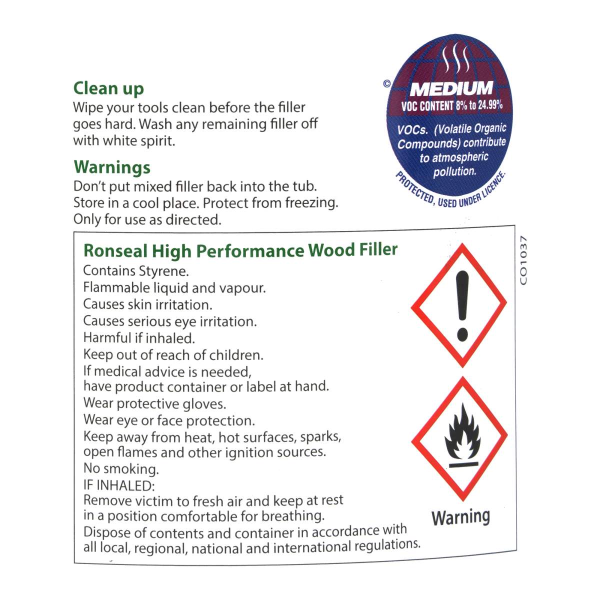 Ronseal High Performance Wood Filler Dark