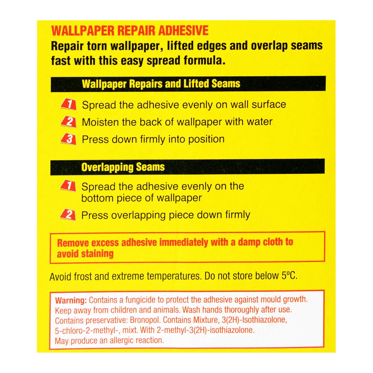 Solvite Wallpaper Repair Adhesive Tube
