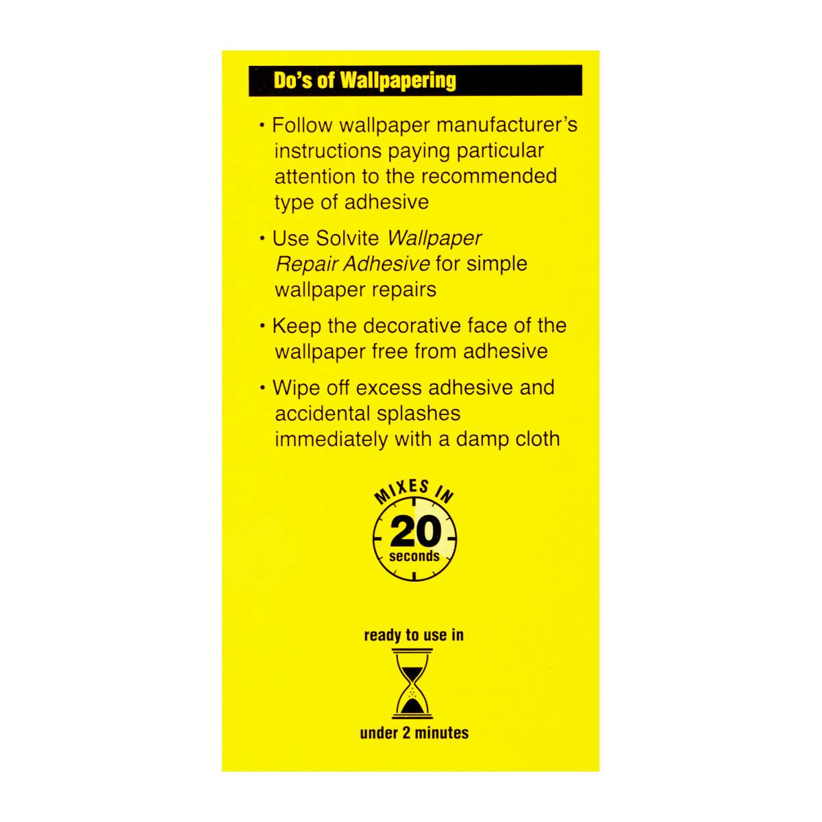Solvite Extra Strong All Purpose Wallpaper Adhesive