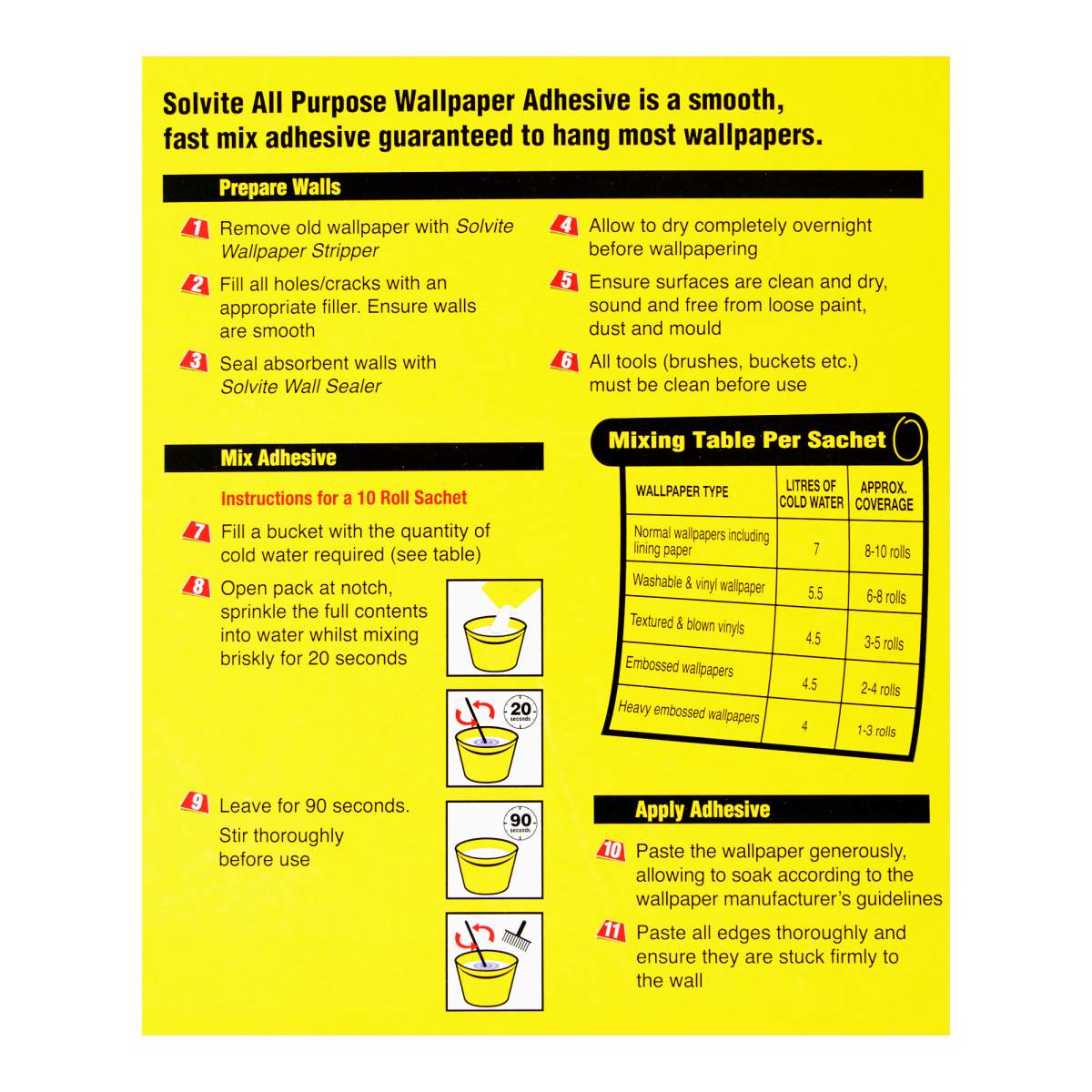 Solvite Extra Strong All Purpose Wallpaper Adhesive