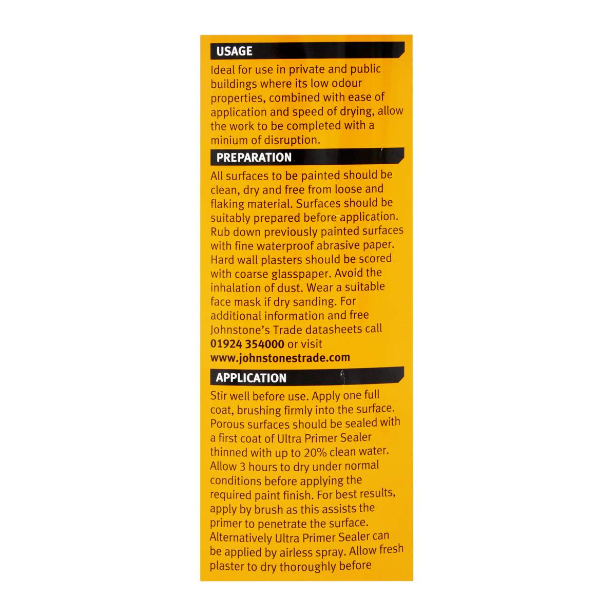 Johnstone's Trade Ultra Primer Sealer Brilliant White