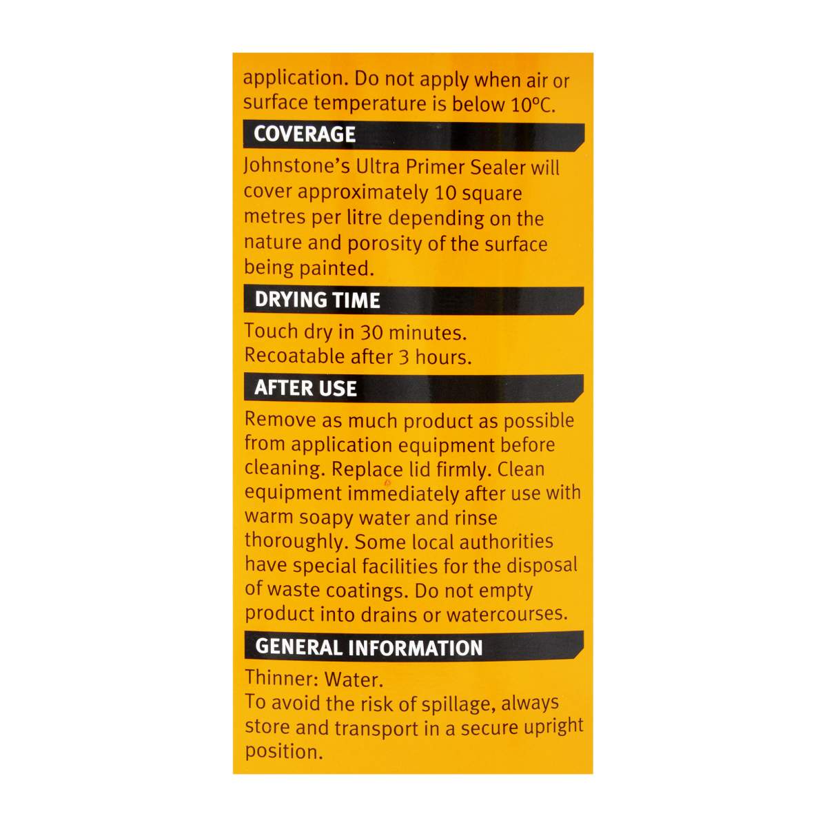 Johnstone's Trade Ultra Primer Sealer Brilliant White