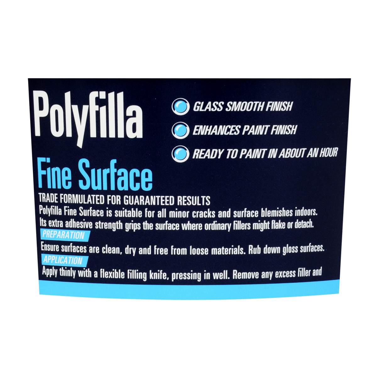 Polycell Trade Decorators Fine Surface Filler