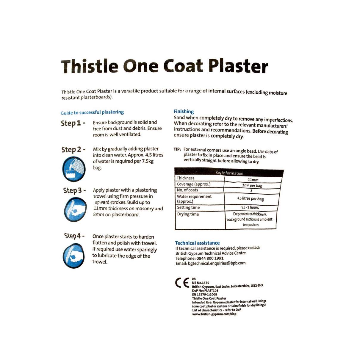 Thistle One Coat Plaster