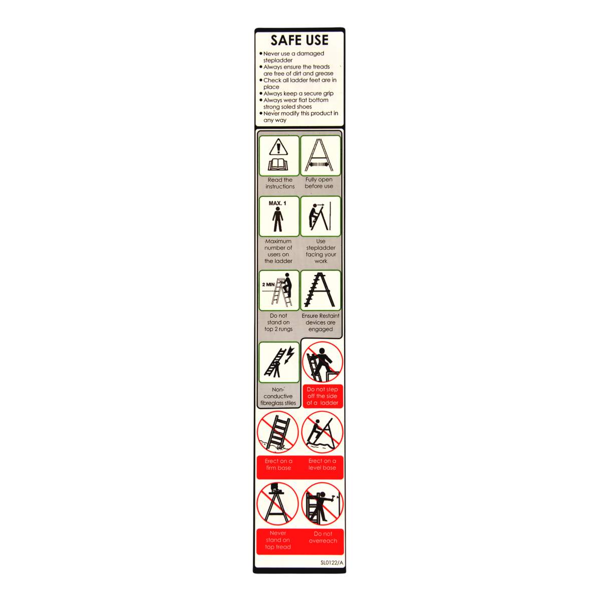 Werner Fibreglass Swingback Step Ladder