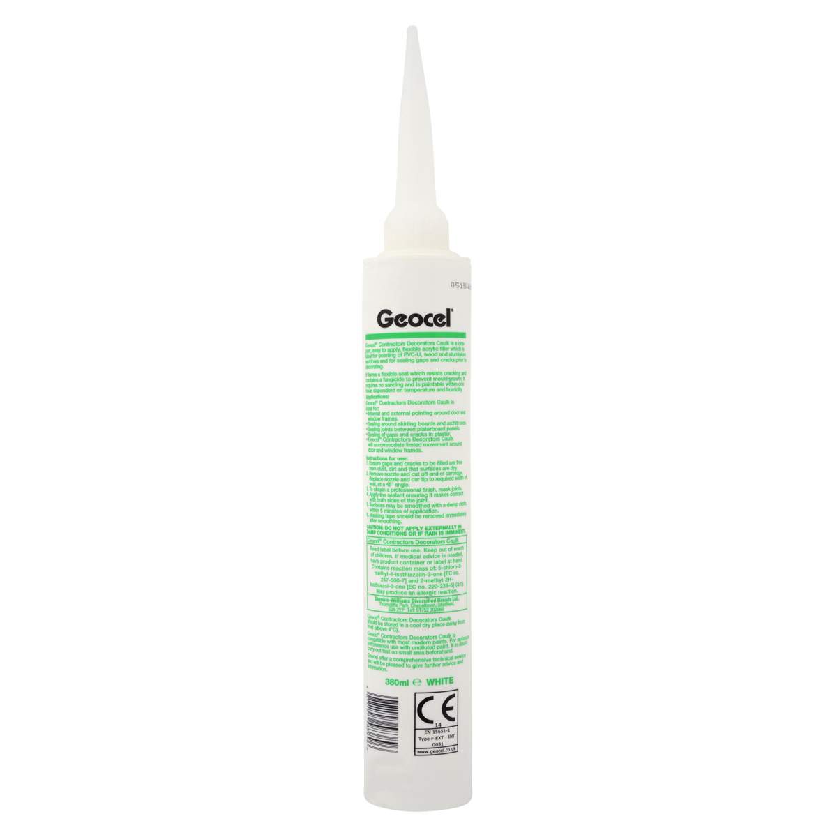 Geocel Contractors Decorators Caulk White